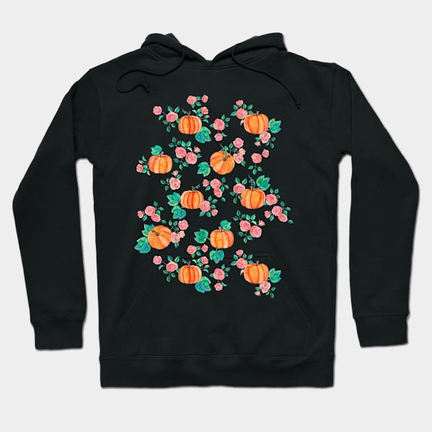 Pumpkins and Roses Hoodie by micklyn